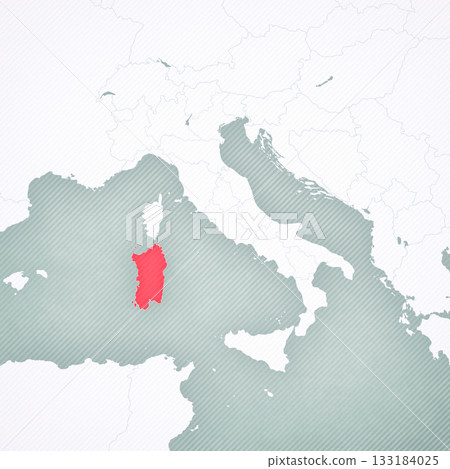 Map of Italy - Sardinia Map of Italy - Sardinia 133184025