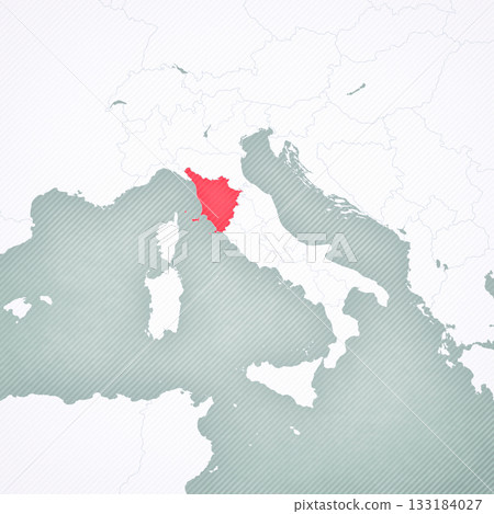 Map of Italy - Tuscany 133184027