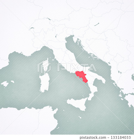 Map of Italy - Campania Map of Italy - Campania 133184033