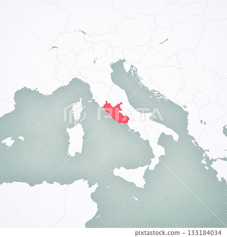Map of Italy - Lazio Map of Italy - Lazio 133184034