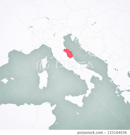 Map of Italy - Marche 133184036