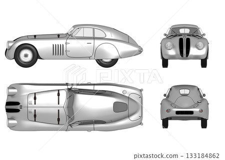 car isolated on transparent background, 3d illustration, cg render car isolated on transparent background, 3d illustration, cg render 133184862