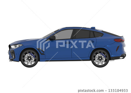 car isolated on transparent background, 3d illustration, cg render car isolated on transparent background, 3d illustration, cg render 133184933