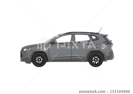 car isolated on transparent background, 3d illustration, cg render car isolated on transparent background, 3d illustration, cg render 133184998