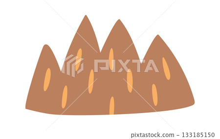 Desert rock drawing cute style 133185150