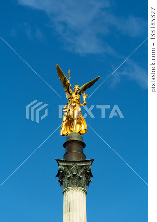 Angel of Peace Friedensengel Monument. Munich, Bavaria, Germany 133185327
