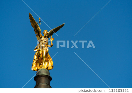 Angel of Peace Friedensengel Monument. Munich, Bavaria, Germany 133185331