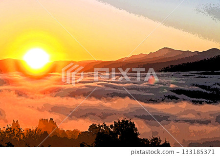 雲海-一個充滿戲劇性光彩的世界 雲海-一個充滿戲劇性光彩的世界 133185371