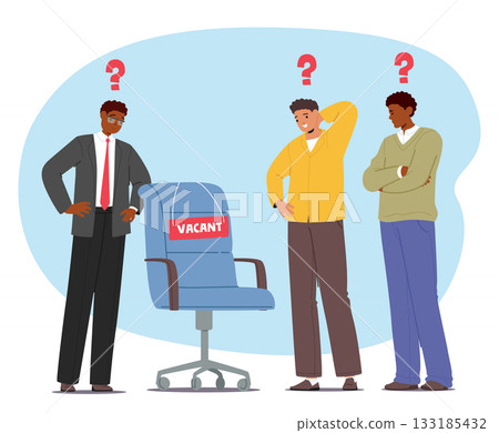 HR manager reviewing potential candidates for open job vacancy providing recruitment process 133185432