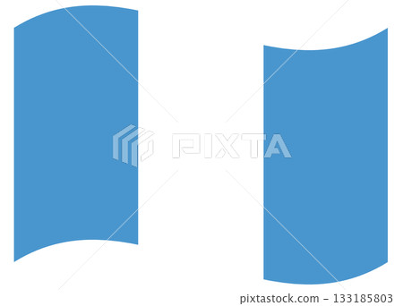 Waving civil flag of Guatemala isolated. Waving civil flag of Guatemala isolated. 133185803