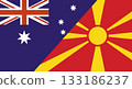 Flag of Australia and North Macedonia. Two Flags Australian and Lithuanian flags 133186237