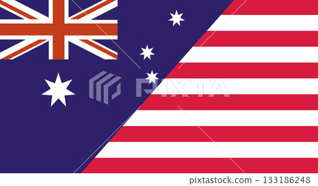 Flag of Australia and Liberia. Two Flags Together Australian and Lesotho Flag of Australia and Liberia. Two Flags Together Australian and Lesotho 133186248