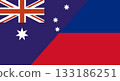 Flag of Australia and Liechtenstein.Two Flags Australian and Liechtenstein flags 133186251