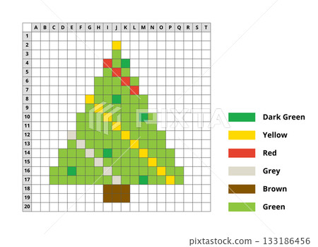 Cross Stitch Christmas Tree Scheme 133186456