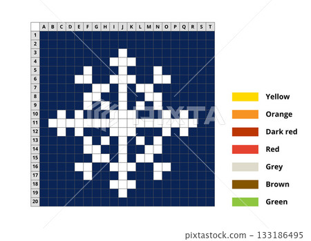 Snowflake Cross Stitch Scheme Snowflake Cross Stitch Scheme 133186495