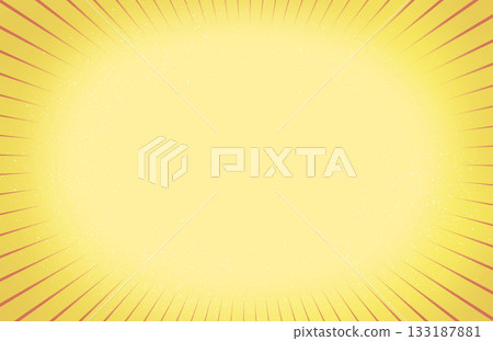 規則間隔的放射狀黃色背景 133187881