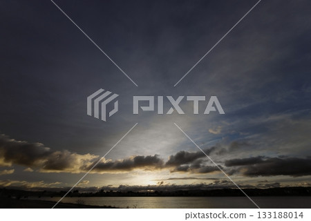 Dramatic dawn sky with diverse clouds, winter, ultra-wide angle, sky-focused, 240216am Dramatic dawn sky with diverse clouds, winter, ultra-wide angle, sky-focused, 240216am 133188014
