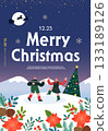 Christmas illustration. Web-Banner. POP-UP 133189126