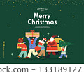 Christmas illustration. Web-Banner. POP-UP 133189127