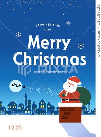 Christmas illustration. Web-Banner. POP-UP 133189128