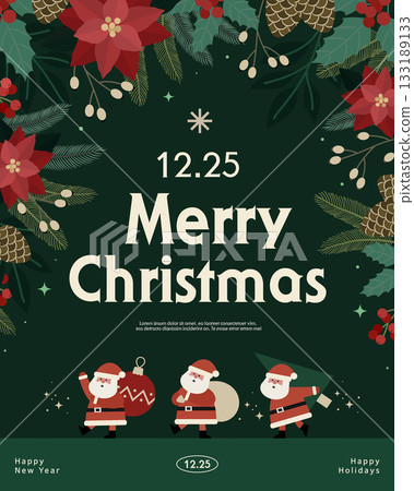 Christmas illustration. Web-Banner. POP-UP 133189133