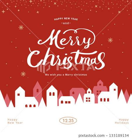 Christmas illustration. Web-Banner. POP-UP 133189134