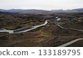 Aerial view of meandering river in patagonia. Media 133189795