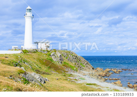 Shiriyasaki Lighthouse in autumn, Shimokita District, Aomori Prefecture 133189933