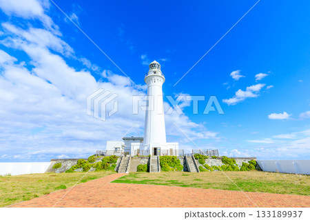 Shiriyasaki Lighthouse in autumn, Shimokita District, Aomori Prefecture Shiriyasaki Lighthouse in autumn, Shimokita District, Aomori Prefecture 133189937