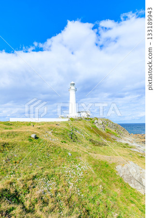 Shiriyasaki Lighthouse in autumn, Shimokita District, Aomori Prefecture 133189943