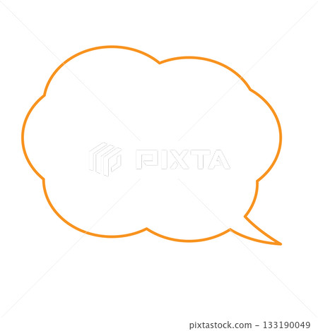 Simple speech bubble icon Simple speech bubble icon 133190049