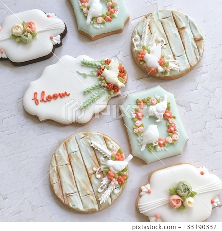 花鳥糖霜餅乾 花鳥糖霜餅乾 133190332