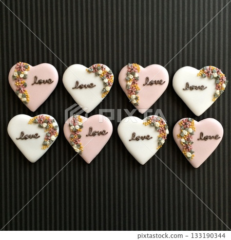 心臟的糖霜餅乾 133190344