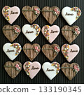 Heart's icing cookie 133190345