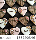 Heart's icing cookie 133190346
