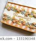 Flower icing cookies 133190348