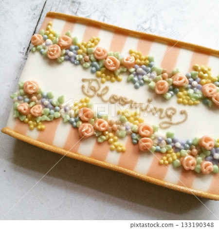 花朵糖霜餅乾 133190348