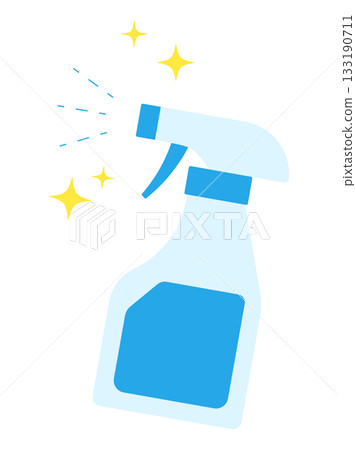 用噴漆清潔閃亮區域的插圖 用噴漆清潔閃亮區域的插圖 133190711