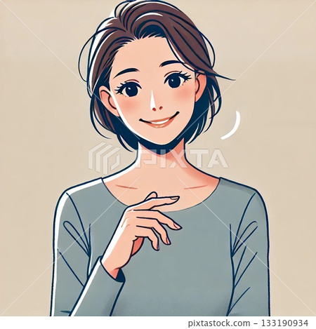 A woman with a clear mind 133190934