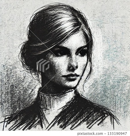 Portrait of a woman with doubts Portrait of a woman with doubts 133190947