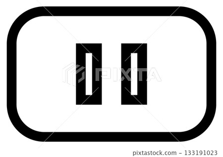 電源插座扁平圖示 133191023