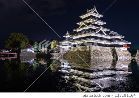 長野縣松本城夜景 長野縣松本城夜景 133191164