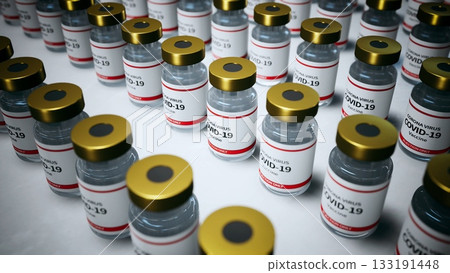 corona virus vaccines line up on the desk isometric view 3d rendering corona virus vaccines line up on the desk isometric view 3d rendering 133191448