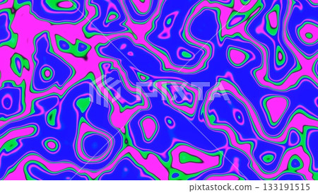 Surreal Neon Art Stain Pattern Texture Wave Background 133191515