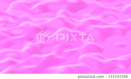 Abstract Pink Lumpy Liquid Background 3D Rendering 133191566