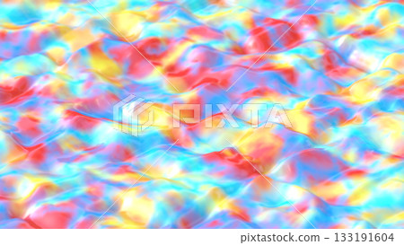 Glossy Colorful Coated Plastic Surface Background 3D Rendering 133191604