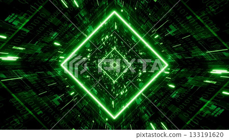 Green Binary Technology Data Flow in the Matrix Concept Tunnel Background Green Binary Technology Data Flow in the Matrix Concept Tunnel Background 133191620