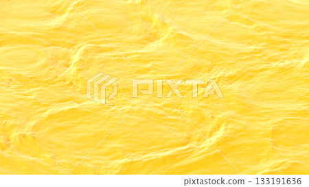 Ruffled Surface of Yellow Liquid Background 133191636