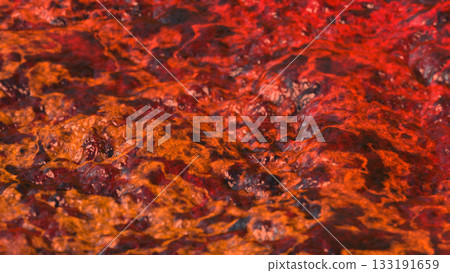 Alien Planet Ground Surface Background 3D Rendering 133191659