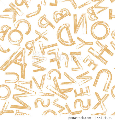 Abstract geometric pattern. A seamless vector background. White and golden ornament. Graphic modern pattern. Simple lattice graphic design 133191970